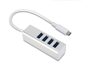 USB Adapter USB 3.1 Type C to 4 Port USB 3.0 Hub for USB Type C Devices for the new MacBook ChromeBook Pixel and More