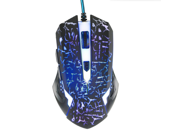 USB Wired Gaming Mouse Colorful Rainbow LED Light USB Optical Wired 2400 DPI 6 Button LED Flashes Ergonomic Mouse Mice for Notebook Laptop Computer