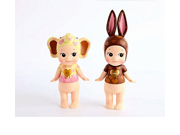 2pcs set Kewpie Sonny Angel Baby Dolls Set Sonny Angel Artist collection Couples Heart Chocolate Animals pvc Figure Toys