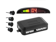 Kai Hang Da 4pcs Parking Sensors Car Reverse Backup Rear Radar System Kit Sound Alert Alarm LED Display Car Auto Backup Probe Color gray