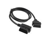 OBD II OBD2 16Pin Male to Female Extension Cable Diagnostic Extender 30cm To extend the line of 30CM meters elbow OBD2 ELM327 driving computer navigation to ext