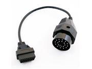 Cable 20 PIN to OBD II OBD2 16 PIN Female Adapter Connector For BMW DTEG