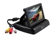 Foldable 4.3 Inch Anti Glare Color LCD TFT Rear View Monitor Screen 180 Degree Adjustable for Car Backup Camera