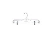 Only Hangers Clear Plastic Skirt and Pant Hangers 14 Pack of 25