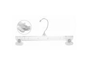 Only Hangers Plastic Pinch Grip Hanger w Swivel Hook 12 Clear Pack of 50