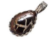 Ana Silver Co Septarian Geode 925 Sterling Silver Pendant 1 3 4