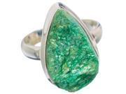 Ana Silver Co Rough Chrome Diopside 925 Sterling Silver Ring Size 7.75