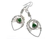 Ana Silver Co Rough Chrome Diopside 925 Sterling Silver Earrings 2 3 4