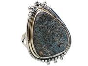 Ana Silver Co Rough Hematite 925 Sterling Silver Ring Size 7.5