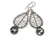 Ana Silver Co Faceted Green Amethyst 925 Sterling Silver Earrings 2