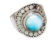 Ana Silver Co Rare Larimar 925 Sterling Silver Ring Size 9.25