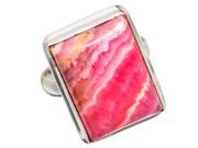 Ana Silver Co Rhodochrosite 925 Sterling Silver Ring Size 7.75