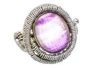 Ana Silver Co Rare Fluorite 925 Sterling Silver Ring Size 6.75