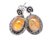 Ana Silver Co Yellow Moonstone 925 Sterling Silver Earrings 1 1 8