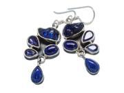 Ana Silver Co Lapis Lazuli Blue Quartz 925 Sterling Silver Earrings 1 3 4