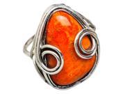 Ana Silver Co Sponge Coral 925 Sterling Silver Ring Size 7.75