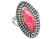 Ana Silver Co Thulite 925 Sterling Silver Ring Size 7.75