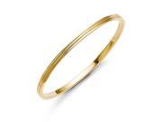 Chisel Stainless Steel Yellow IP plated Bangle 7.5