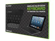 Cellet Ultra Slim iPad 2 3 4 and iPad mini Bluetooth Keyboard Black