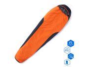 Weanas® 3 Season Outdoor Travel Mummy Sleeping Bag 32 Degree F Waterproof Lightweight Breathable Comfortable for Sport Adventure Camping Hiking Orange
