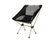 Weanas® Portable Ultralight Collapsible Moon Leisure Camping Chair with Carrying Bag for Outdoor works Camping Hiking Travel Hunting Fishing Gold Black