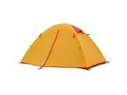 Weanas® Deluxe Waterproof PU 10000mm Silicone Coating Fabric Double Layer Aluminum 2 Person 4 Season Outdoor Camping Hiking Tent Orange