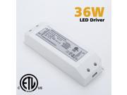 Weanas® 36W LED Power Supply Driver Transformer Adapter ETL Listed 110V AC to 12V DC 3A Current Output Constant Voltage for LED Light Bulb Forward phase Magneti