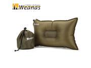 Weanas® Ultralight Portable Air Self Inflatable Pillow Outdoor Camping Travel Soft Pillow Outdoor Army Green