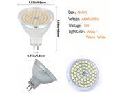 Weanas® 4x MR16 GU5.3 LED PA Spotlight Bulb Lamp 5 Watt AC 110V White Undimmable 40W Halogen Track Bulb Equivalent Replacement 120° Beam Angle