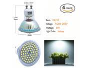 Weanas® 4x GU10 LED PA Spotlight Bulb Lamp 5 Watt AC 110V White Undimmable 40W Halogen Track Bulb Equivalent Replacement 120° Beam Angle