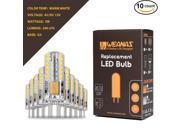 Weanas 10x G4 Base 48 LED Light Bulb Lamp 3 Watt AC DC 12V 10 20V White Warm White Undimmable Equivalent to 20W T3 Halogen Track Bulb Replacement 360 degree Be