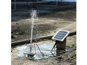 Weanas 6V 3W Solar Powered Water Pump Built in Storage Battery Backup with Timer Brushless Submersible Pump Motor Solar Energy for Garden Fountain Pond Plants