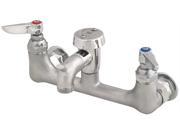 T S Brass B 0674 RGH Service Sink Faucet Wall Mount 8