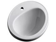 KH K 2196 1 Pennington Drop In Bathroom Sink with Single Faucet Hole