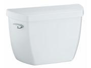 KH K 4645 RA 0 Highline Classic 1.6 gpf Toilet Tank with Pressure Lite Flushing Technology and Right Hand Trip Lever White