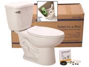 Premier 0402B 0425T 1.28WH Waterfront Watersense High efficiency Toilet In A Box With Round Front White 1.28 Gpf