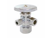 Eastman 04353AB 5 8 Comp 1 2 Nom x 3 8 x 3 8 Comp Dual Outlet Stop Valve