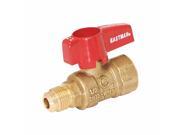 Eastman 60005 5 8 OD Flare x 3 4 FIP Brass Gas Ball Valve Straight Flare