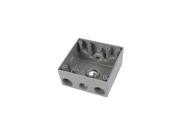 Eastman 61410 2 Gang Outlet Box With Three 1 2 Holes