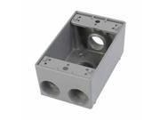 Greenfield 61415 1 Gang Outlet Box With Four 3 4 Holes