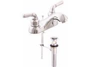 Ez Flo 10287 Faucet Washerless Decorative Lever Handle Desc with Brass Popup CH