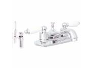Ez Flo 10295 Bathroom Lavatory Faucet Washerless with Brass Pop Up Chrome
