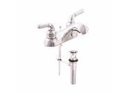 Ez Flo 10287N Decorative Lavatory Faucet Washerless with brass Pop Up Chrome