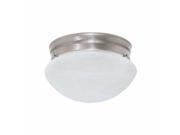 Ez Flo 59226 8 Alabaster Mushroom Ceiling Fixture Brushed Nickel