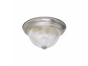 Ez Flo 59315 11 Ribbed Glass Ceiling Dome Brushed Nickel Trim