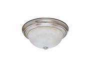 Ez Flo 59321 Ceiling Dome Brushed Nickel 15 D X 6 1 2 H 3 Bulb