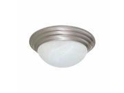 Ez Flo 59326 12 Alabaster Glass Ceiling Dome Brushed Nickel Trim