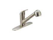 Ez Flo 10308 Pull Out Spout Ceramic Disc Kitchen Faucet Brushed Nickel