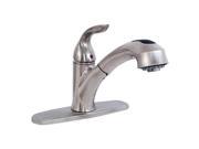 Ez Flo 10383 Pull Out Spout Kitchen Faucet Brushed Nickel