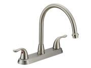 Ez Flo 10199 Two Handle Kitchen Faucet without Spray Brushed Nickel